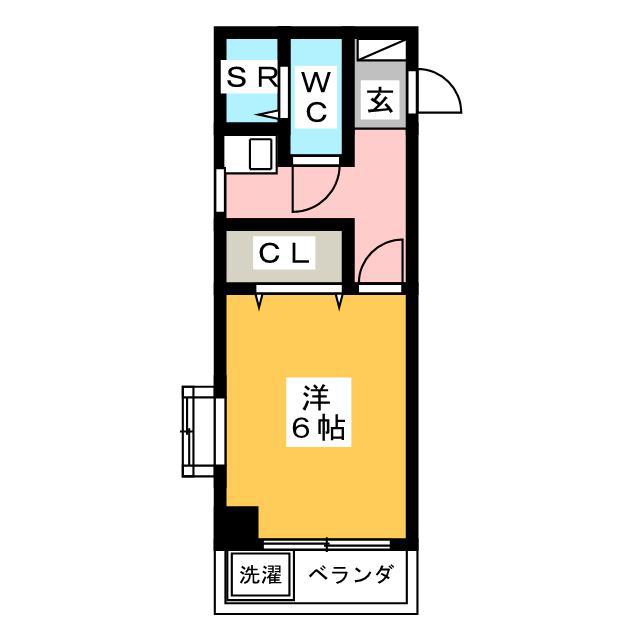 フラットワセダ(1K/2階)の間取り写真
