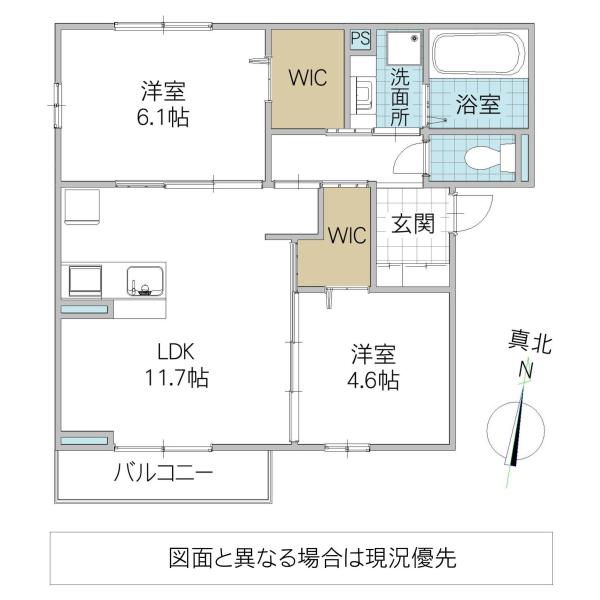 DELIGHT(2LDK/3階)の間取り写真