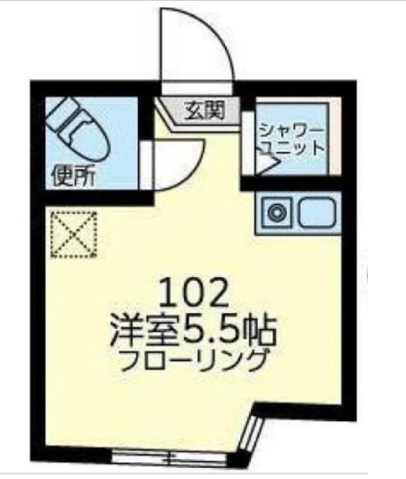 ユナイト星川メリルボーン(ワンルーム/1階)の間取り写真