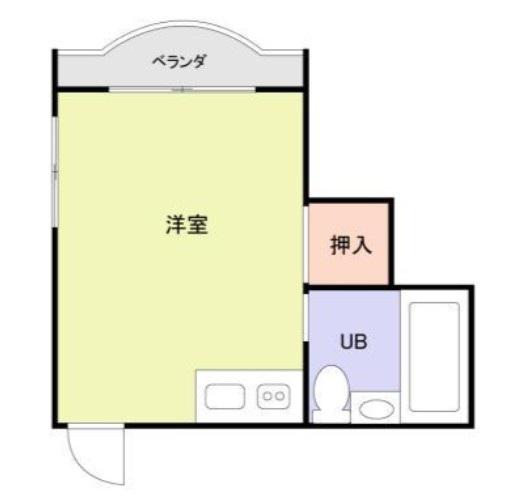 フェリス東高円寺(ワンルーム/2階)の間取り写真