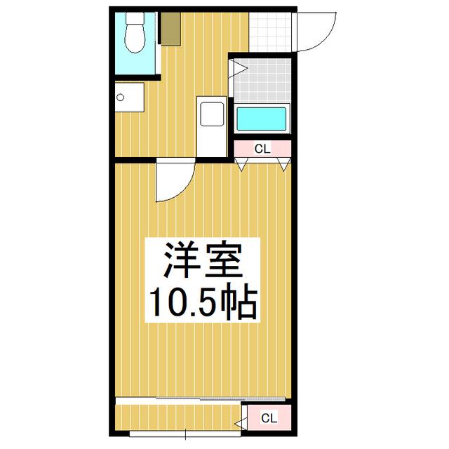 メイコウビルNO.2(1K/3階)の間取り写真