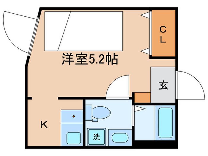 HJ PLACE HONGO(1K/3階)の間取り写真