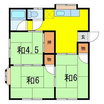 クオリティー3番館(3K/1階)の間取り写真