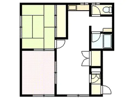 まんしょんとくの(2LDK/2階)の間取り写真