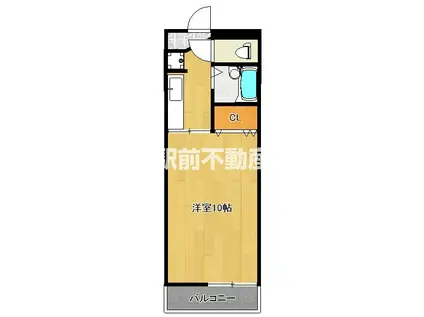 エトランゼ宮本3(1K/1階)の間取り写真