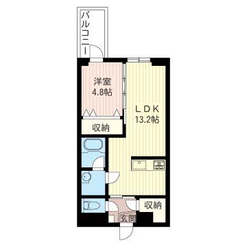エターナル オリオン(1LDK/2階)の間取り写真