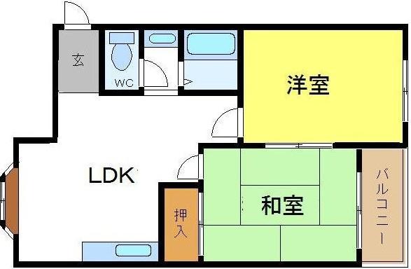 パークサンハイツ(2LDK/3階)の間取り写真