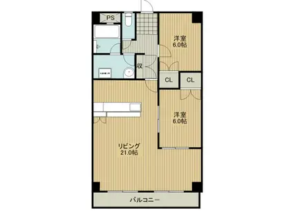 NEXUS(2LDK/3階)の間取り写真