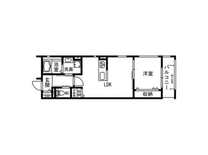 大阪市住吉区長居西1丁目PJ(1LDK/2階)の間取り写真