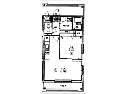 サナルダイヒルズ桜坂(1LDK/2階)の間取り写真