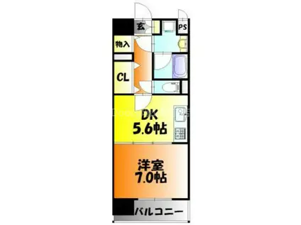 OWLSTYLE UCHISANGE(1DK/9階)の間取り写真