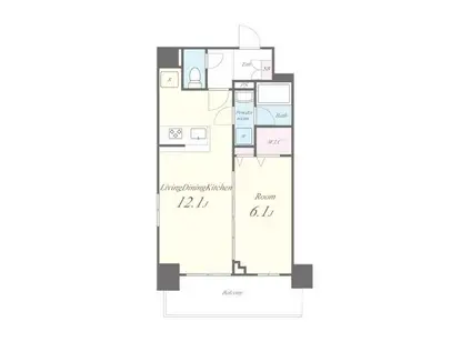 ノアズ アーク(1LDK/10階)の間取り写真