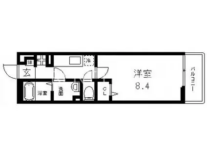 リブリ・メゾン・ド・ユアーズ(1K/1階)の間取り写真