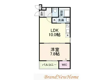 グランメゾンゆずり葉II番館(1LDK/1階)の間取り写真