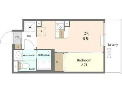 ES-GRANDE大森(1DK/4階)の間取り写真