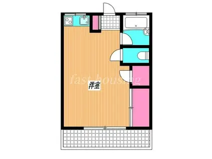 パステルコート(ワンルーム/1階)の間取り写真
