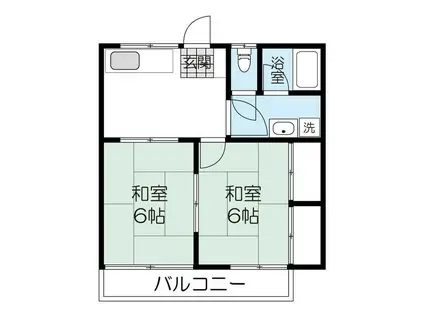 ハイツ さいとう(2K/2階)の間取り写真