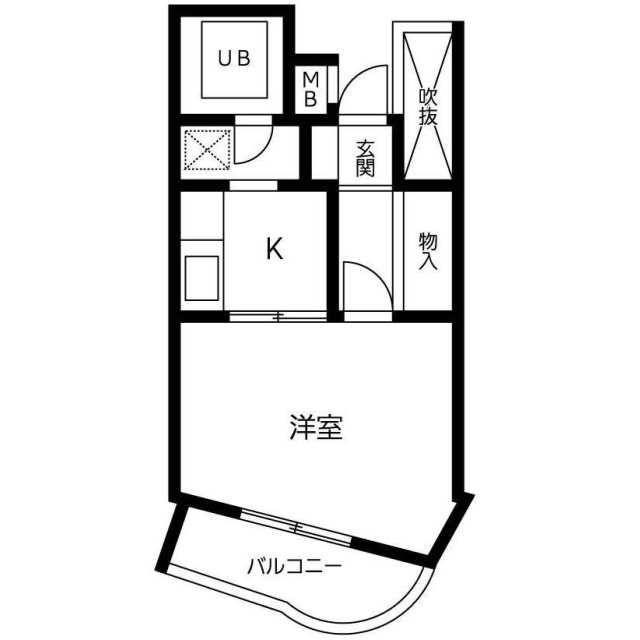 タプラ相武台(1K/1階)の間取り写真