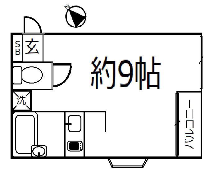 ヴィラ表参道(ワンルーム/3階)の間取り写真