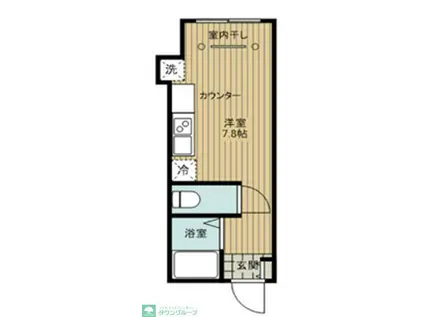 フルセイル経堂(1K/2階)の間取り写真