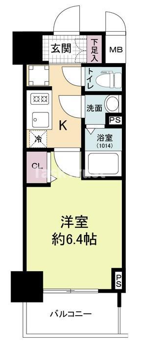 ARTIZA淡路(1K/7階)の間取り写真