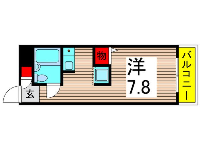 サン青井(ワンルーム/1階)の間取り写真