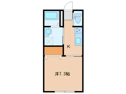 ドルフマキシマム(1K/2階)の間取り写真