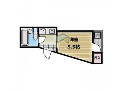 ハイムリップル パートIII(1K/3階)の間取り写真