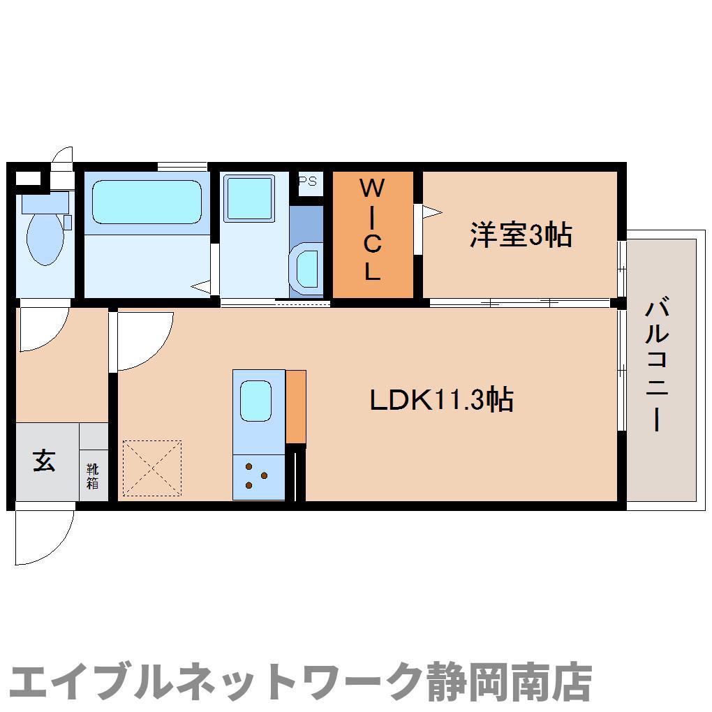アヴェニール(1LDK/1階)の間取り写真