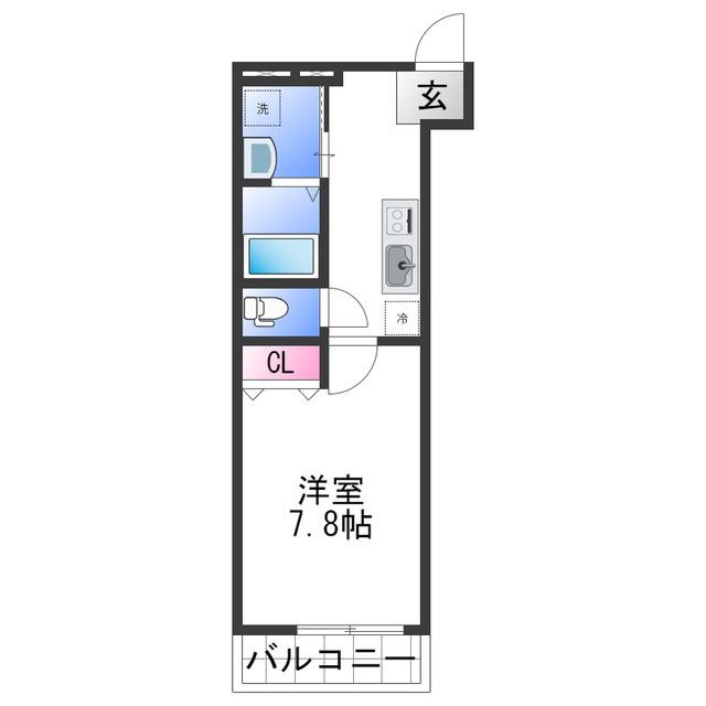 フジパレス和歌山駅東I番館(1K/2階)の間取り写真