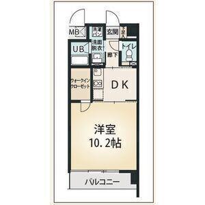 ソフィア八田(1DK/5階)の間取り写真