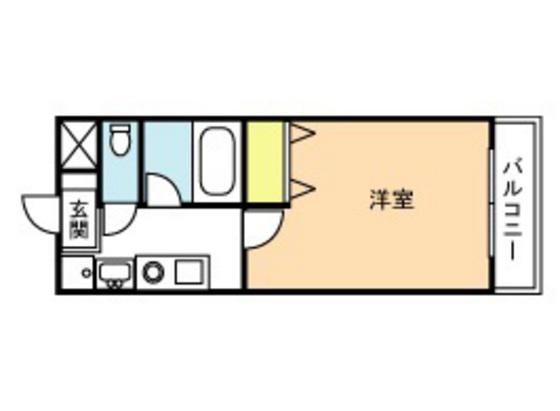パラッツオ21(1K/2階)の間取り写真