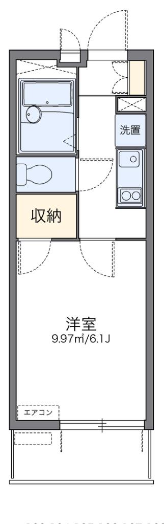 レオパレスラトナ(1K/4階)の間取り写真