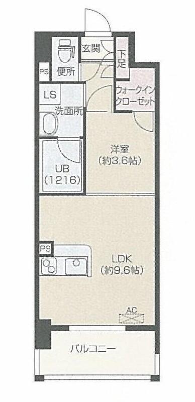 オーキッドレジデンス上呉服(1LDK/6階)の間取り写真