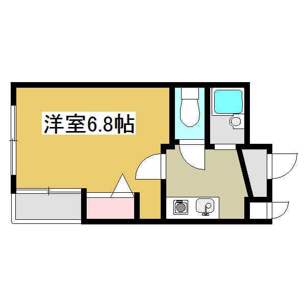 ステップII(1K/6階)の間取り写真