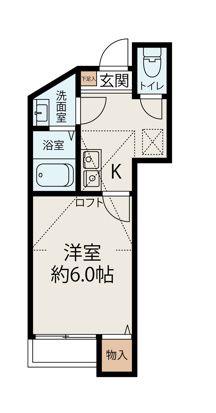 アーブルヴェール(1K/1階)の間取り写真