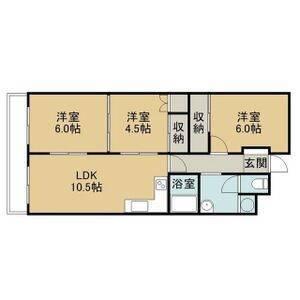 LIV千歳(3LDK/3階)の間取り写真