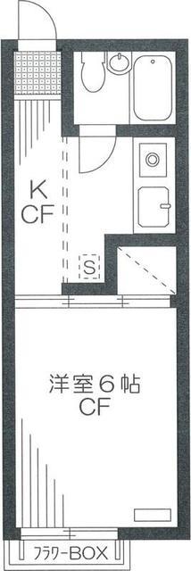 パレーシャル武蔵野(1K/1階)の間取り写真