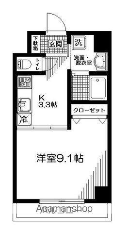 クレスト高円寺(1K/2階)の間取り写真
