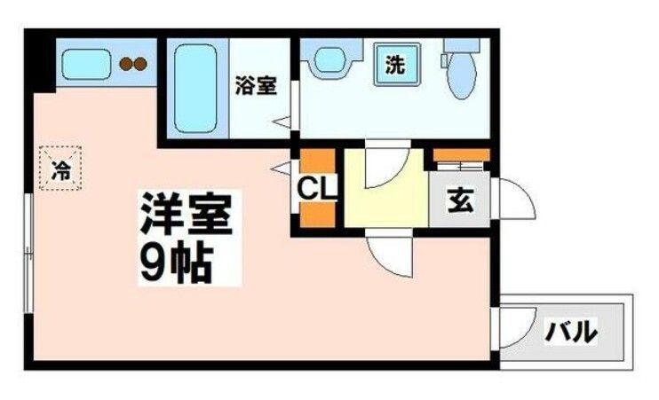 RYOGOKU大経レジデンス(ワンルーム/4階)の間取り写真