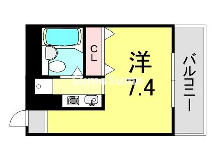家根源ビル(ワンルーム/3階)の間取り写真