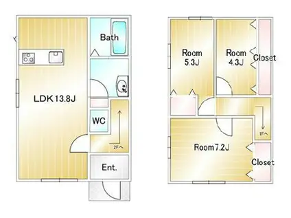 LABENDER(3LDK/1階)の間取り写真