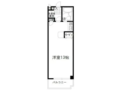 ライフガーデンSATOU(ワンルーム/5階)の間取り写真