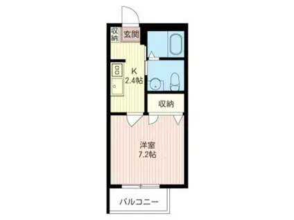 ノトル・シャトー・レスト(1K/1階)の間取り写真