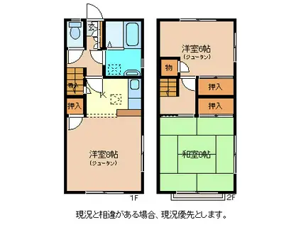 メゾンドアミータ(3K/1階)の間取り写真