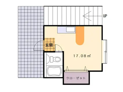 山手倶楽部(1K/2階)の間取り写真
