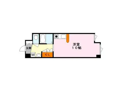 リベリー南草津(ワンルーム/5階)の間取り写真