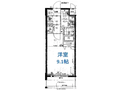 エスリード梅田北(1K/10階)の間取り写真