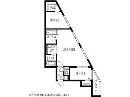 ツインベリーマルヤマパーク(2LDK/2階)の間取り写真