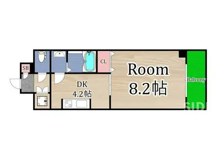 さんさん千林(1DK/7階)の間取り写真